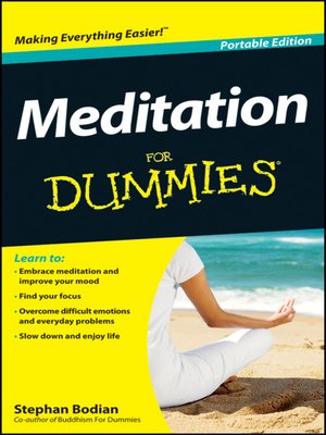 cover image of Meditation For Dummies